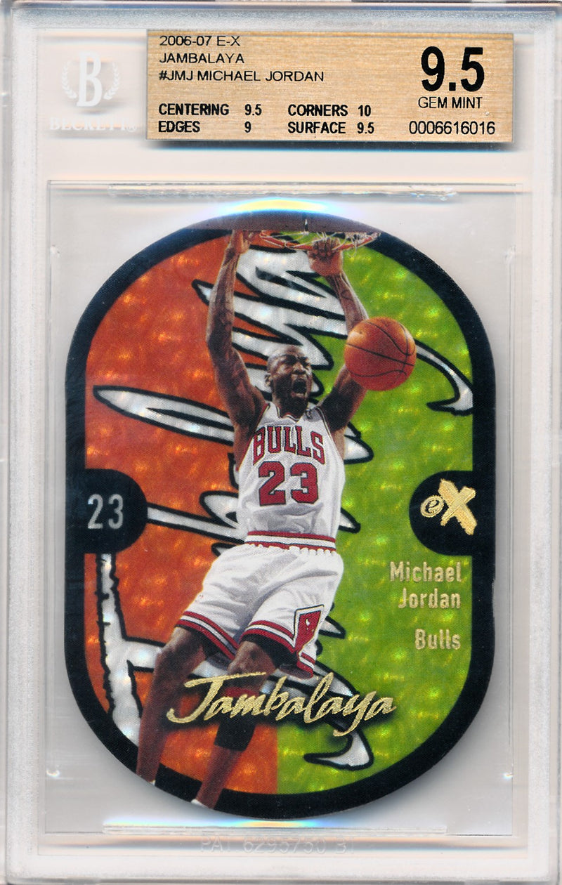 Fleer 2006-2007 E-X Jambalaya #JMJ Michael Jordan / BGS Grade 9.5 – Mr. B's  Collection