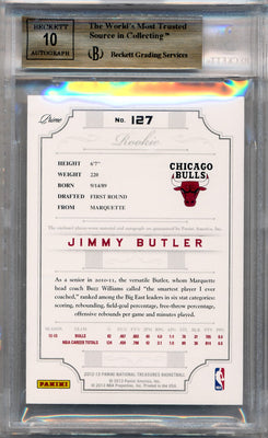 Panini 2012-2013 National Treasures  Gold #127 Jimmy Butler 2/5 / BGS Grade 9.5 / Auto Grade 10