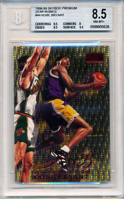 SkyBox 1998-99 Premium Star Rubies #44 Kobe Bryant 18/50 / BGS Grade 8.5