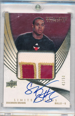 Upper Deck 2007-2008 Exquisite Collection Limited Logos #LLSB Shannon Brown 42/50