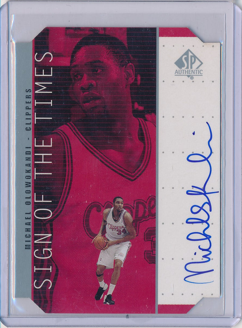 Upper Deck 1998-1999 SP Authentic Sign Of The Times #MO Michael Olowokandi