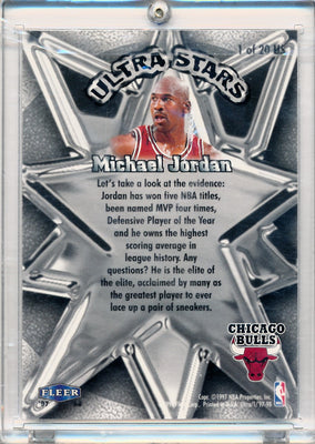 Fleer 1997-1998  Ultra Stars #1 Michael Jordan 1/20