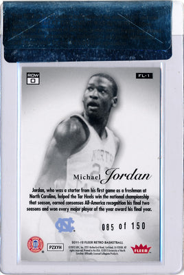 Upper Deck 2011-12 Fleer Retro Flair Showcase #FL-1 Michael Jordan 85/150 / BGS Grade 9