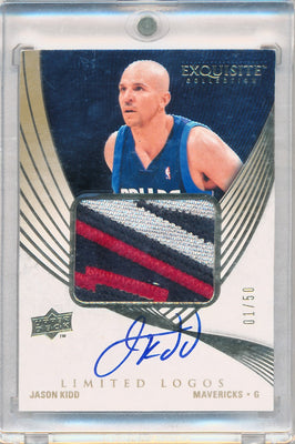 Upper Deck 2007-2008 Exquisite Collection Limited Logos #LLJK Jason Kidd 1/50