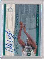 Upper Deck 1999-2000 SP Authentic Sign Of The Times #AW Antoine Walker