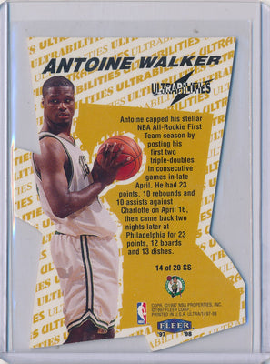 Fleer 1997-1998 Ultrabilities Superstar #14/20SS Antoine Walker