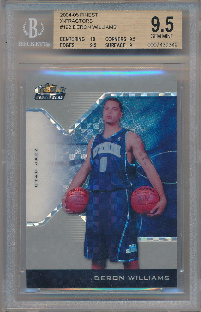 Topps 2004-2005 Finest X-Fractors #193 Deron Williams 8/259 / BGS Grade 9.5