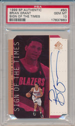 Upper Deck 1998-1999 SP Authentic Sign Of The Times #BG Brian Grant  / PSA Grade 10
