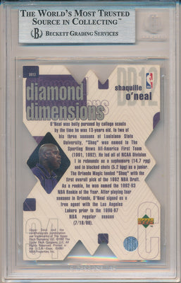 Upper Deck 1997-1998 UD Dimond Dimensions #DD12 Shaquille O'neal 5/100 / BGS Grade 9