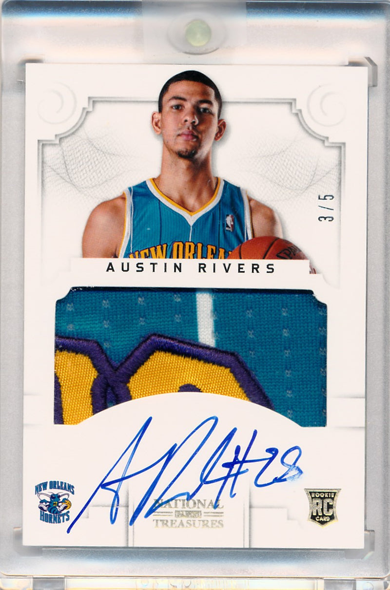 Panini 2012-2013 National Treasures  Gold #160 Austin Rivers 3/5