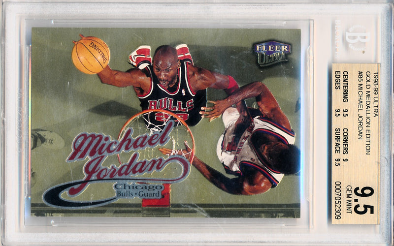 Fleer 1998-1999 Ultra Gold Medallion Edition #85 Michael Jordan  / BGS Grade 9.5