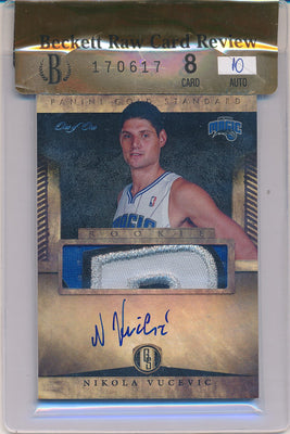 Panini 2012-2013 Gold Standard Rookie   #289 Nikola Vucevic 1/1 / BGS Grade 8 / Auto Grade 10