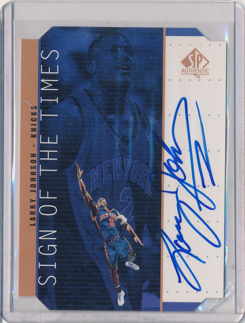 Upper Deck 1998-1999 SP Authentic Sign Of The Times #LJ Larry Johnson