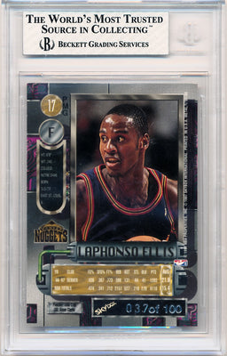 Skybox 1997-1998 Metal Universe Championship Precious Metal Gems Red #17 Laphonso Ellis 37/100 / BGS Grade 8