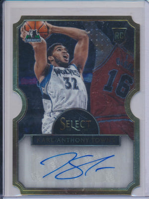 Panini 2015-2016 Select Diecut Auto #1 Karl-Anthony Towns 32/60