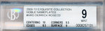 Upper Deck 2009-2010 Exquisite Collection Noble Nameplates #NRO Derrick Rose 7/20 / BGS Grade 9 / Auto Grade 10