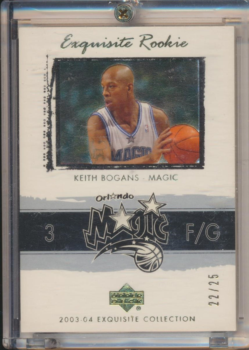 Upper Deck 2003-2004 Exquisite Collection Gold Rookie #45 Keith Bogans 22/25