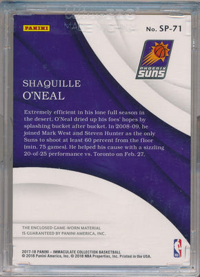 Panini 2017-2018 Immaculate Collection Brand Logo #SP-71 Shaquille O'neal 1/1
