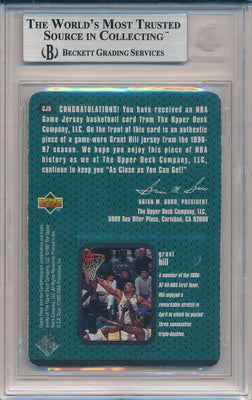 Upper Deck 1997-1998 NBA All Stars Game Jerseys #GJ5 Grant Hill  / BGS Grade 8.5