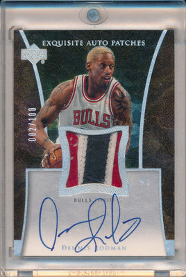 Upper Deck 2004-2005 Exquisite Collection Exquisite Auto Patches #AP-RO Dennis Rodman 2/100