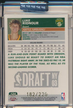 Topps  2003-2004 Chrome  X-Fractor #124 Luke Ridnour 182/220