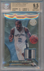 Panini 2012-2013 Totally Certified Gold Materials Prime #29 Kawhi Leonard 1/10 / BGS Grade 9.5