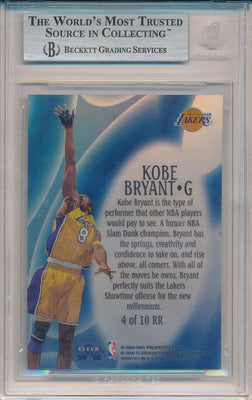 Fleer 1999-2000 Mystique Raise the Roof #4/10RR Kobe Bryant 4/100 / BGS Grade 9