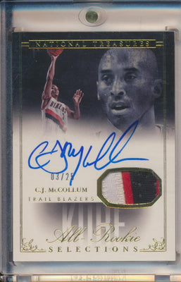 Panini 2013-2014 National Treasures Kobe All Rookie Selections Gold #AR-CJ C.J. McCollum 3/25