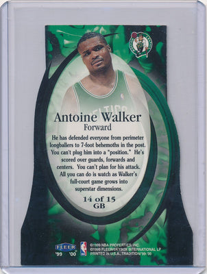 Fleer 1999-2000 Tradition Game Breakers #14/15GB Antoine Walker 43/100