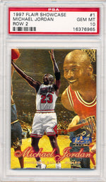 Fleer 1997-1998 Flair Showcase Row 2 #1 Michael Jordan  / PSA Grade 10