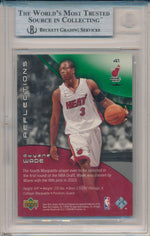 Upper Deck 2003-2004 Triple Dimensions Reflections Emerald #41 Dwyane Wade 100/100 / BGS Grade 9