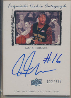 Upper Deck 2009-2010 Exquisite Collection Rookie Auto #48 James Johnson 22/225