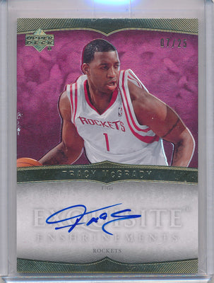 Upper Deck 2006-2007 Exquisite Collection Exquisite Enshrinements #EXTM Tracy Mcgrady 7/25