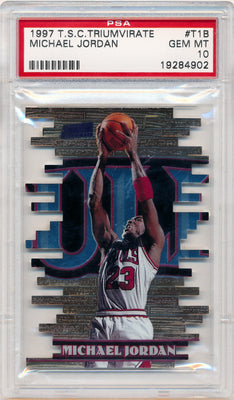 Topps 1997-1998 Stadium Club Triumvirate #T1B Michael Jordan  / PSA Grade 10