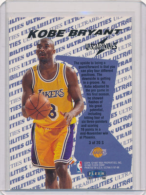 Fleer 1997-1998 Ultra Ultra-Bilities #S3 Kobe Bryant