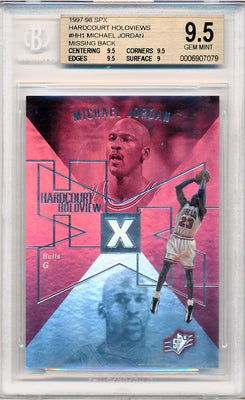 Upper Deck  SPX Hardcourt Holoviews #HH1 Michael Jordan  / BGS Grade 9.5