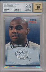 Fleer 1999-2000 Premium AutoGraphics #6 Charles Barkley  / BGS Grade 8.5 / Auto Grade 10