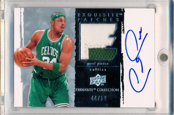 Upper Deck 2009-2010 Exquisite Collection Autographs Patches #PPP Paul Pierce 44/50