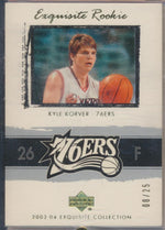 Upper Deck 2003-2004 Exquisite Collection Gold Rookie #50 Kyle Korver 8/25