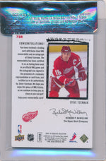 Upper Deck 2009-2010 Exquisite Collection Rookie Patch Flashback #78R Steve Yzerman 9/25 / Auto Grade 10