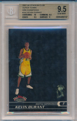 Topps  2007-2008 Stadium Club Super Teams #102 Kevin Durant 20/50 / BGS Grade 9.5