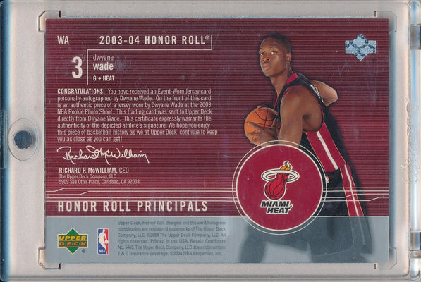 Upper Deck 2003-2004 Honor Roll Honor Roll Principals #WA Dwyane Wade