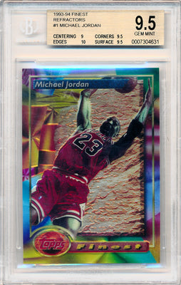 Topps 1993-1994 Finest Refractors #1 Michael Jordan  / BGS Grade 9.5