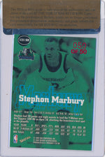 SkyBox 1997-1998 Premium Star Rubies #121 Stephon Marbury 50/50 / BGS Grade 8