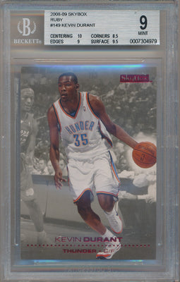 Upper Deck  2008-2009 SkyBox Ruby #149 Kevin Durant 41/50 / BGS Grade 9