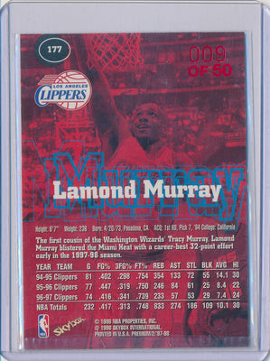 SkyBox 1997-1998 Premium Star Rubies #177 Lamond Murray 9/50