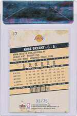 Fleer 2004-2005 Authentix  #17 Kobe Bryant 33/75
