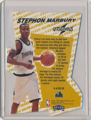 Fleer 1997-1998 Ultrabilities Superstar #5/20SS Stephon Marbury