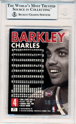 SkyBox 1998-99 Premium Star Rubies #71 Charles Barkley 5/50 / BGS Grade 8.5