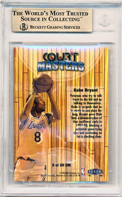 Fleer 1997-1998 Ultra Court Masters #CM3 Kobe Bryant  / BGS Grade 9.5